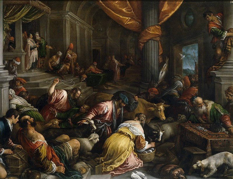 Франческо Бассано. Изгнание торговцев из храма