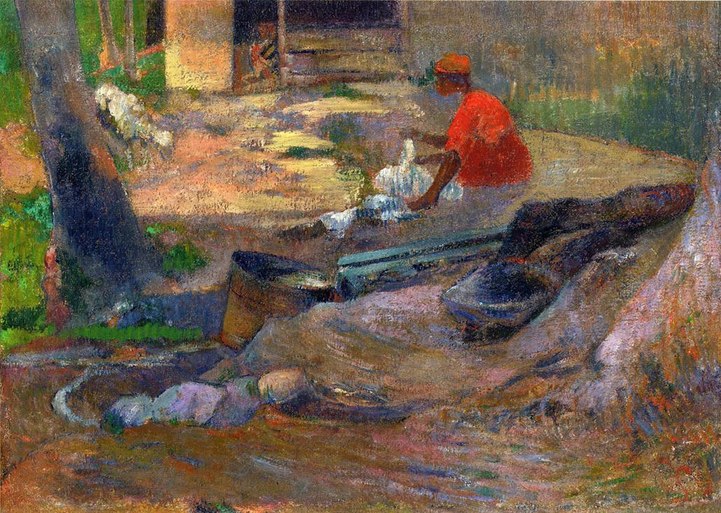 Paul Gauguin. The Little Washerwoman