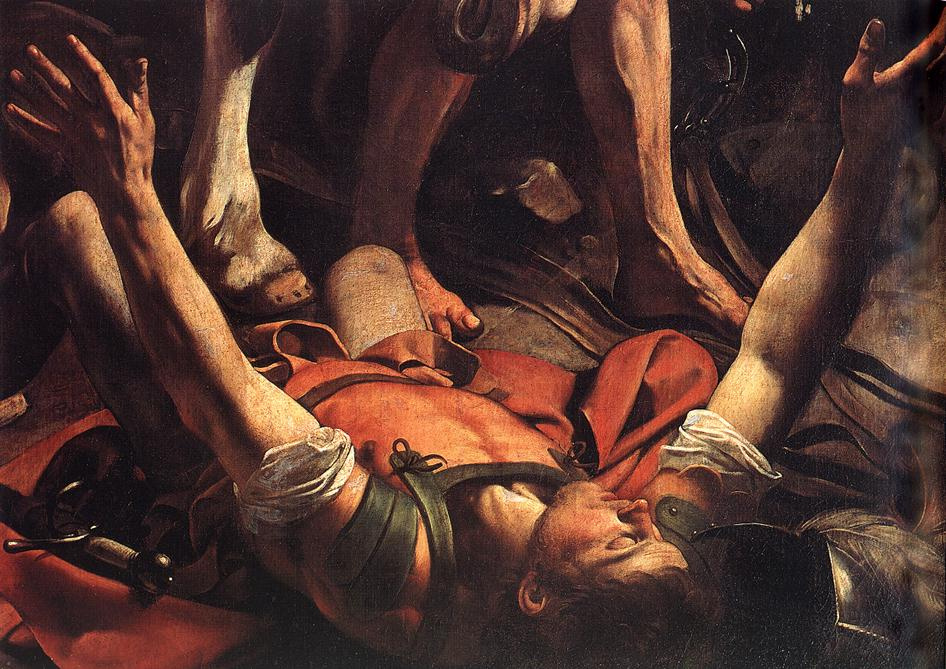 Микеланджело Меризи де Караваджо. Обращение Святого Савла. Фрагмент