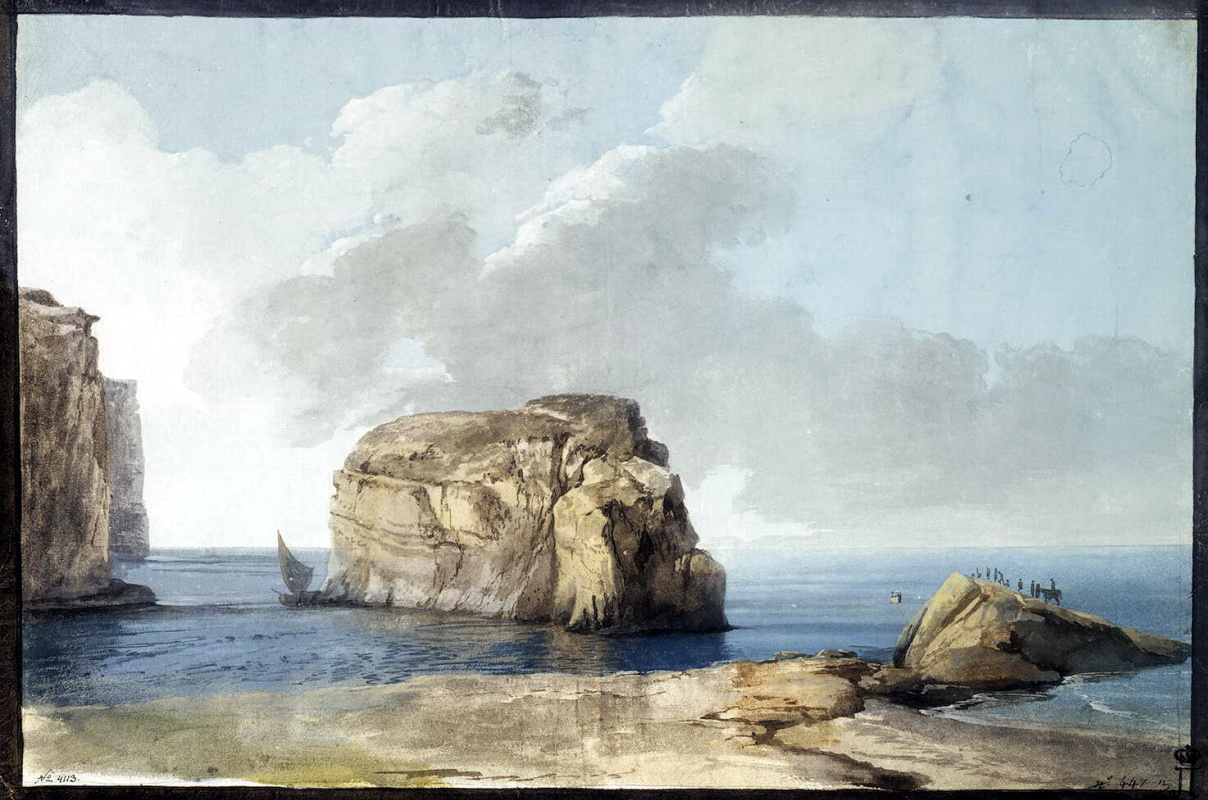 Жан-Пьер-Лоран Уэль. Вид на Грибную скалу