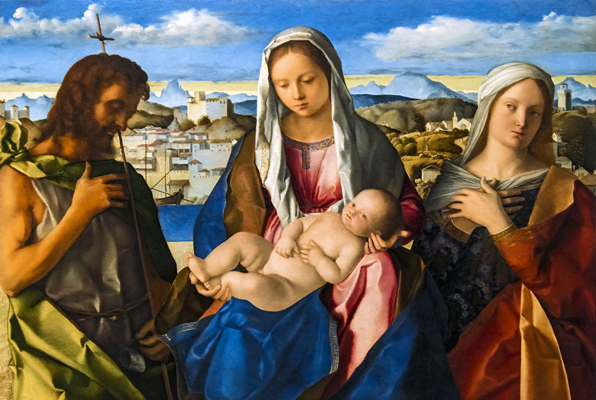 Джованни Беллини. Мадонна с младенцем и Иоанном Крестителем