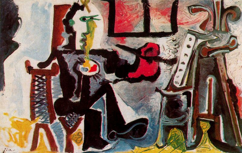 Пабло Пикассо. Художник в своей студии