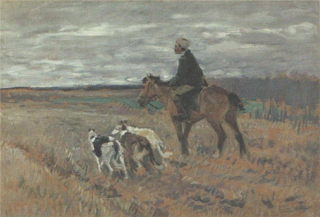 Алексей Степанович Степанов (1858-1923). Охотник с собаками