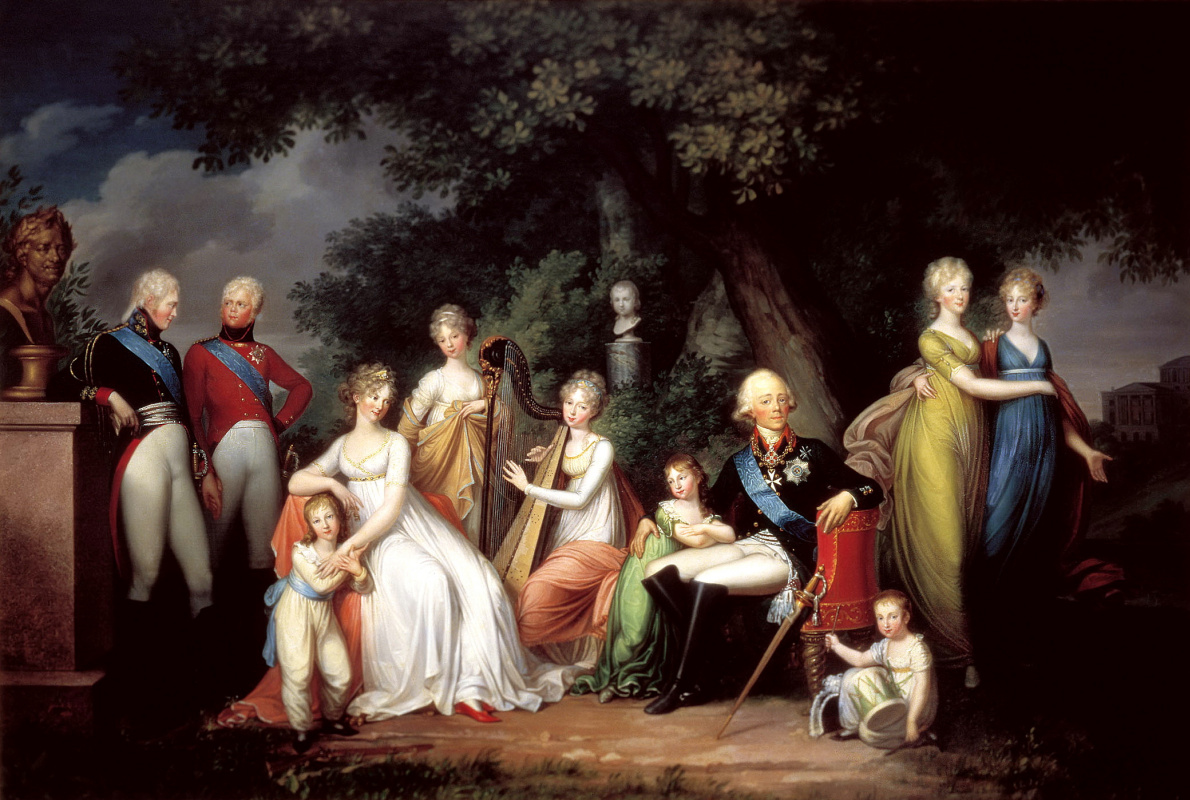 Герхард Франц фон Кюгельген. Павел I, Мария Фёдоровна и их дети