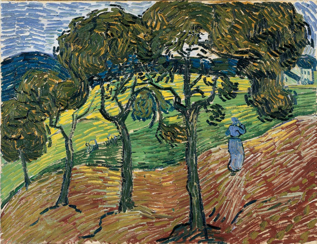 Винсент Ван Гог. Пейзаж с фигурами