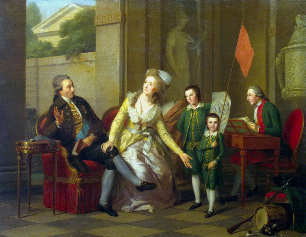 Иоганн Фридрих Август Тишбейн. Портрет семьи Салтыковых