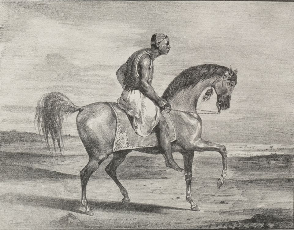 Эжен Делакруа. Африканец верхом на лошади