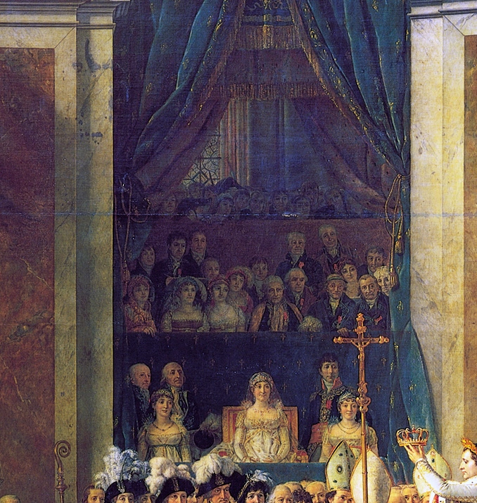 Жак-Луи Давид. Коронация императора Наполеона I и коронация императрицы Жозефины в Нотр-Дам де Пари, 2 декабря 1804 года. Фрагмент. Мать Наполеона
