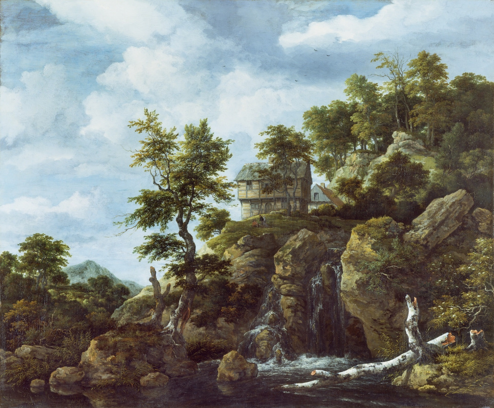 Якоб Исаакс ван Рейсдал. Горный пейзаж с водопадом
