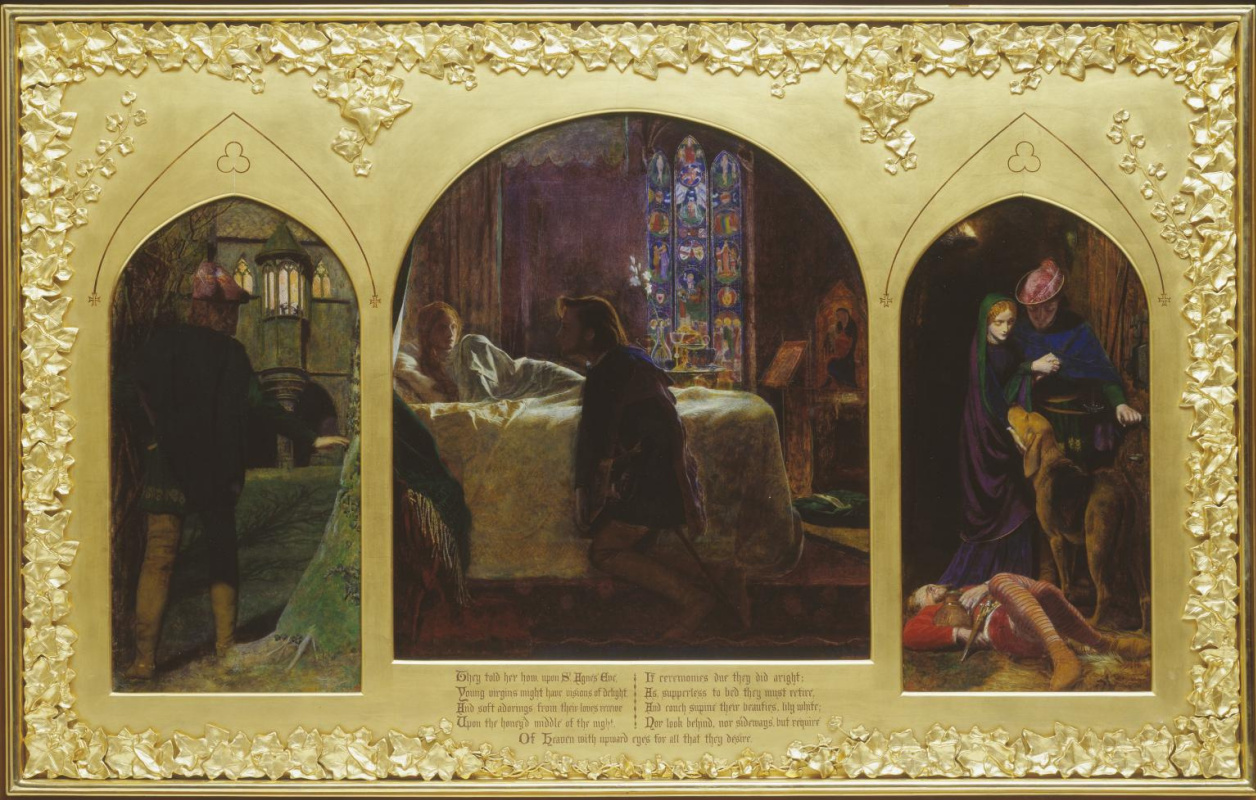 Триптих: Канун дня Святой Агнессы. Левая панель