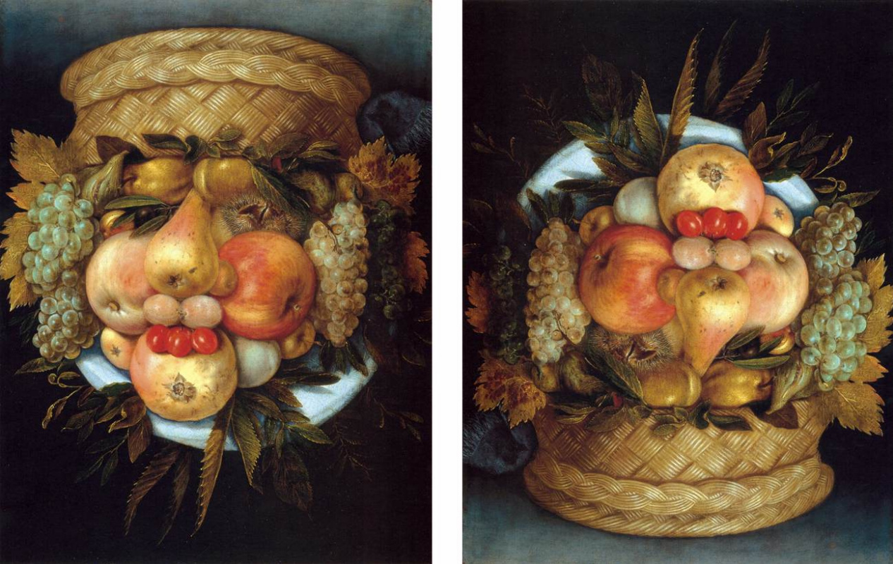Натюрморт с корзиной и фруктами (Портрет)