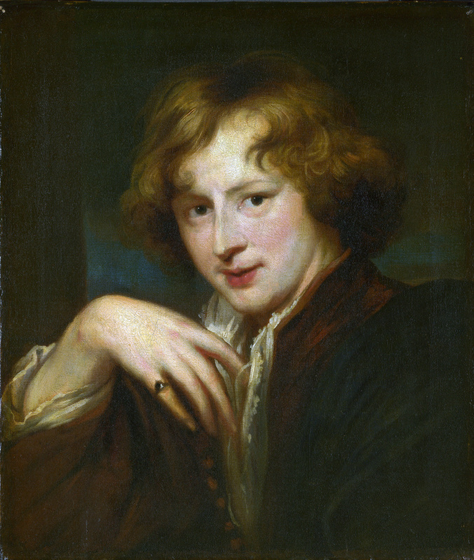 Антонис ван Дейк. Портрет художника. Копия 1750 - 1825 годов