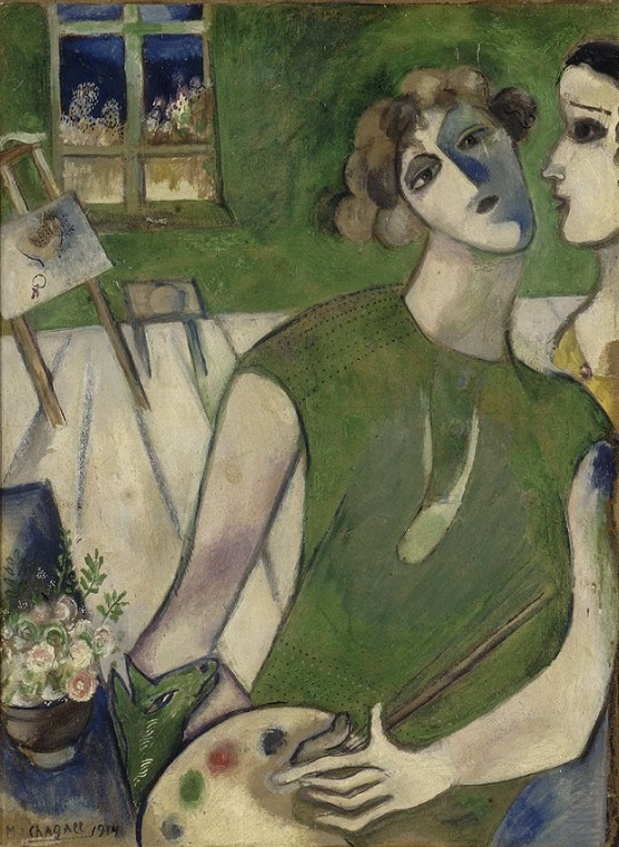 Марк Захарович Шагал. Автопортрет на зеленом