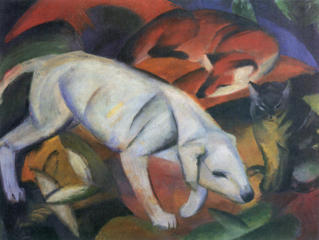 Франц Марк. Собака, лиса и кот