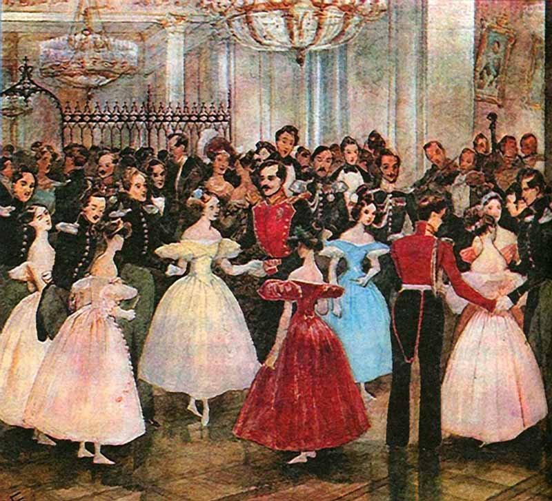 Григорий Григорьевич Гагарин. «Бал у княгини М.Ф.Барятинской» 1830-е