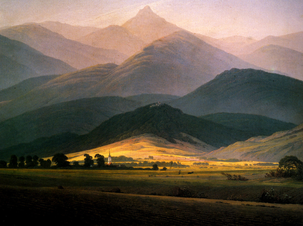 Каспар Давид Фридрих. Пейзаж с величественными горами