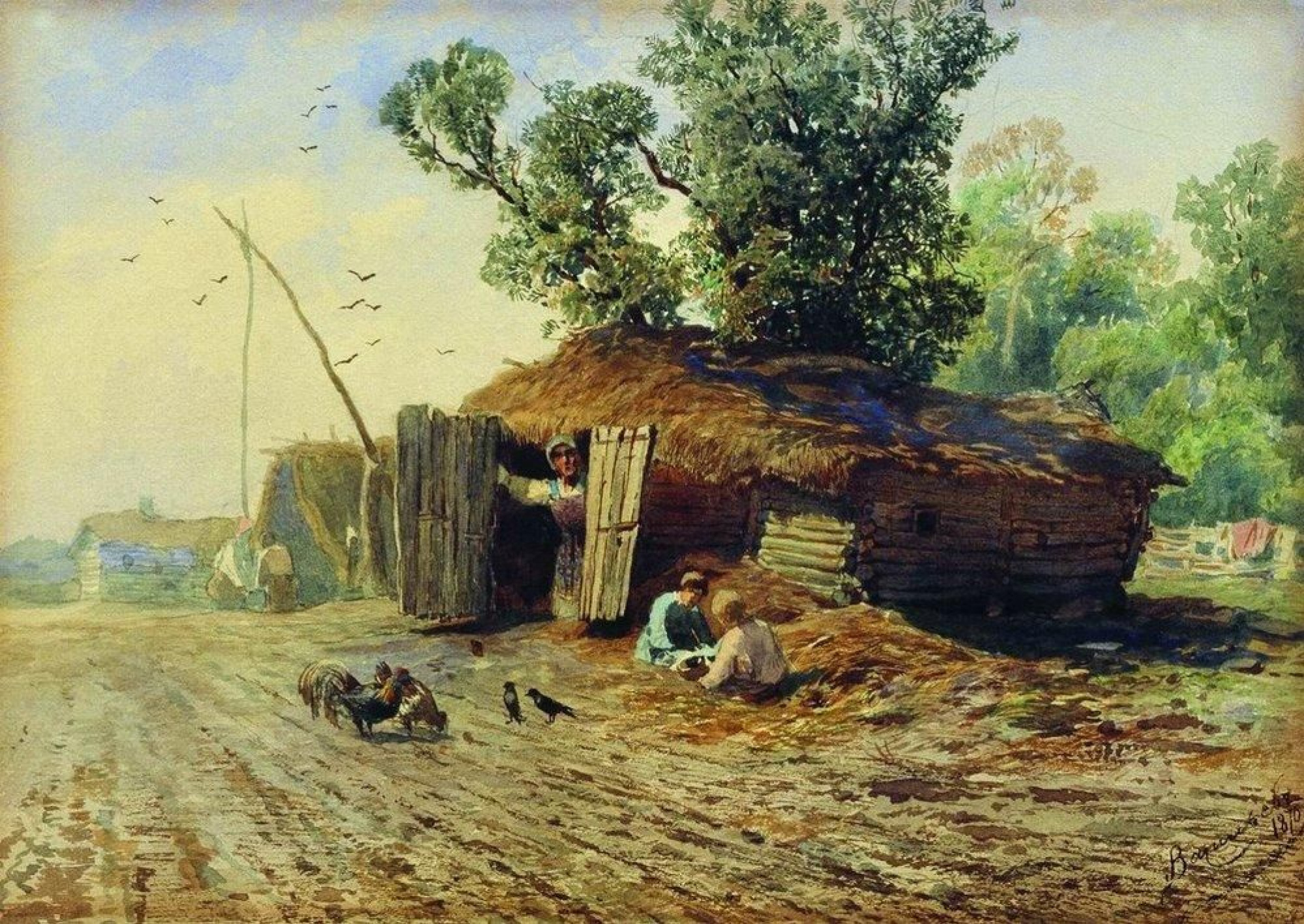 Фёдор Александрович Васильев - Землянка, 1870: Описание произведения |  Артхив