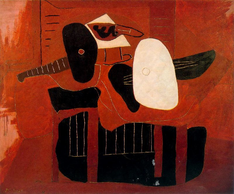 Пабло Пикассо. Музыкальные инструменты на столе