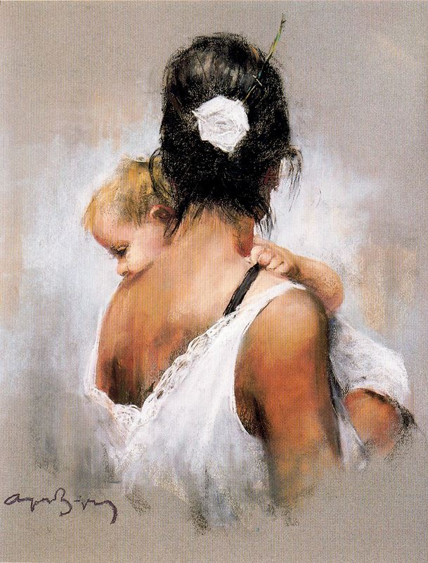 Каэтано де Аркер Буигас. Ребенок на руках у матери