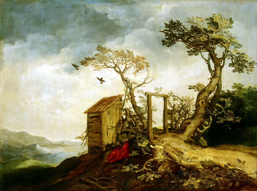 Абрахам Блумарт. Пейзаж с Пророком Илией
