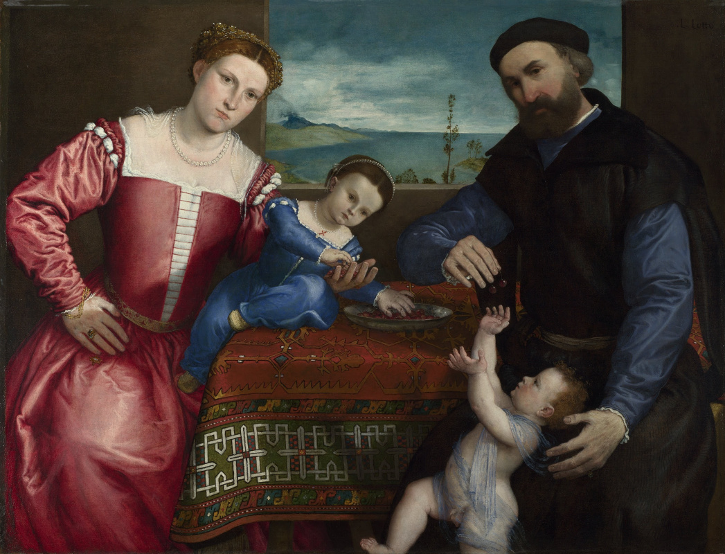 Лоренцо Лотто. Портрет Джованни делла Вольта с женой и детьми