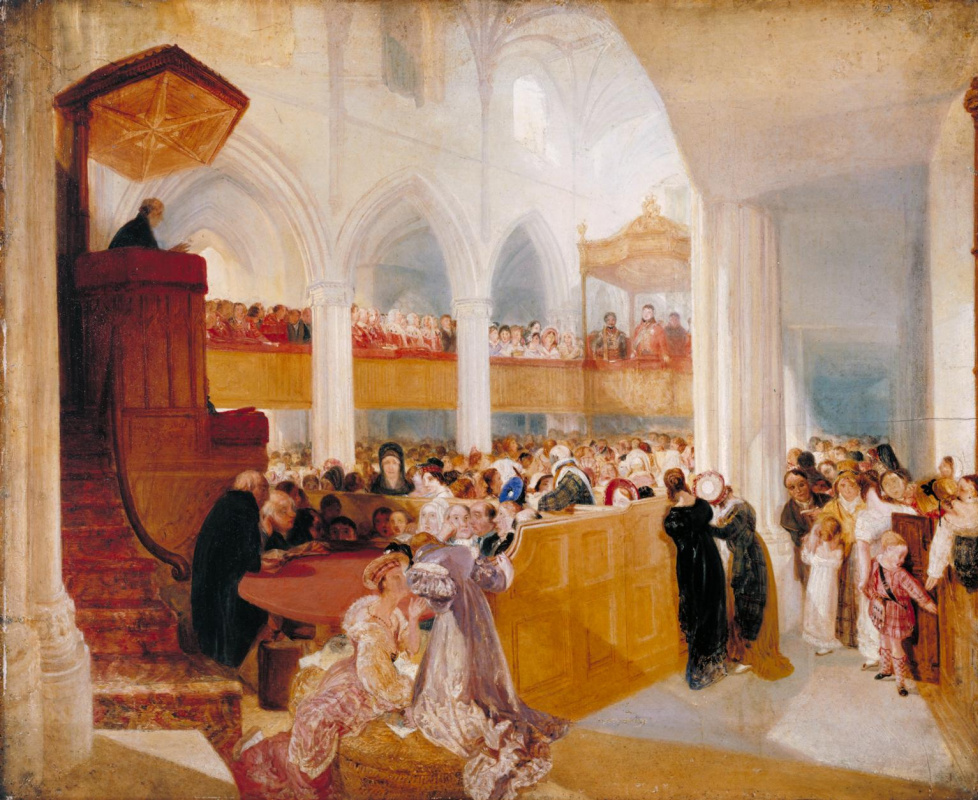 Джозеф Мэллорд Уильям Тёрнер. Георг IV в соборе Святого Эгидия, Эдинбург