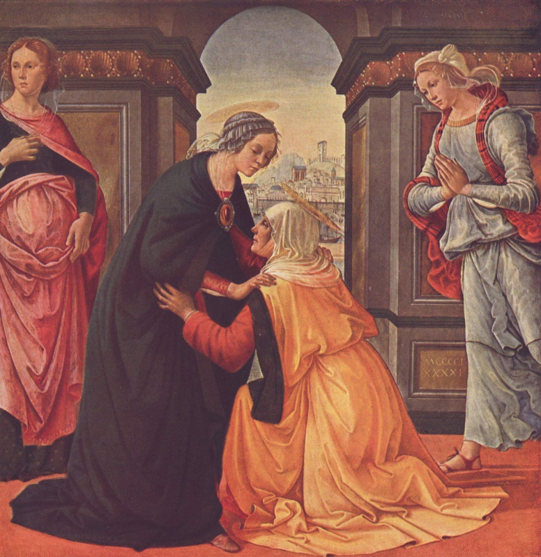 Доменико Гирландайо. Встреча Марии и Елизаветы