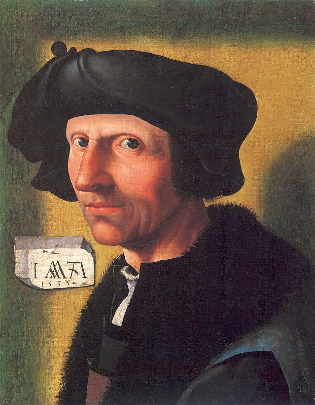 Якоб  Корнелис ван Оостсанен. Портрет мужчины