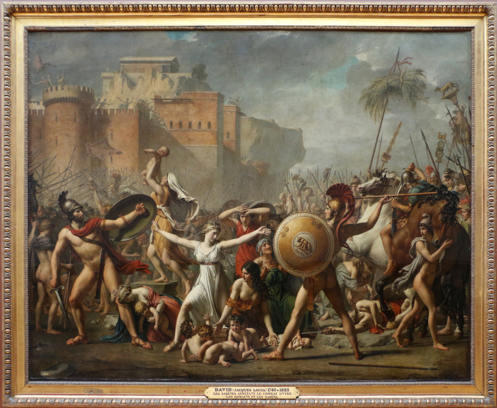 Сабинянки, останавливающие битву между римлянами и сабинянами. Фрагмент III
