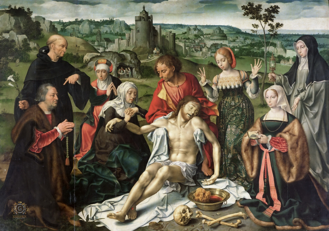 Йос ван Клеве. Алтарь оплакивания Христа. 1520-1525 центральная панель