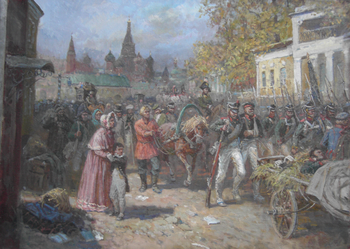 Aleksandr Chagadaev. Оставление Москвы в 1812 году