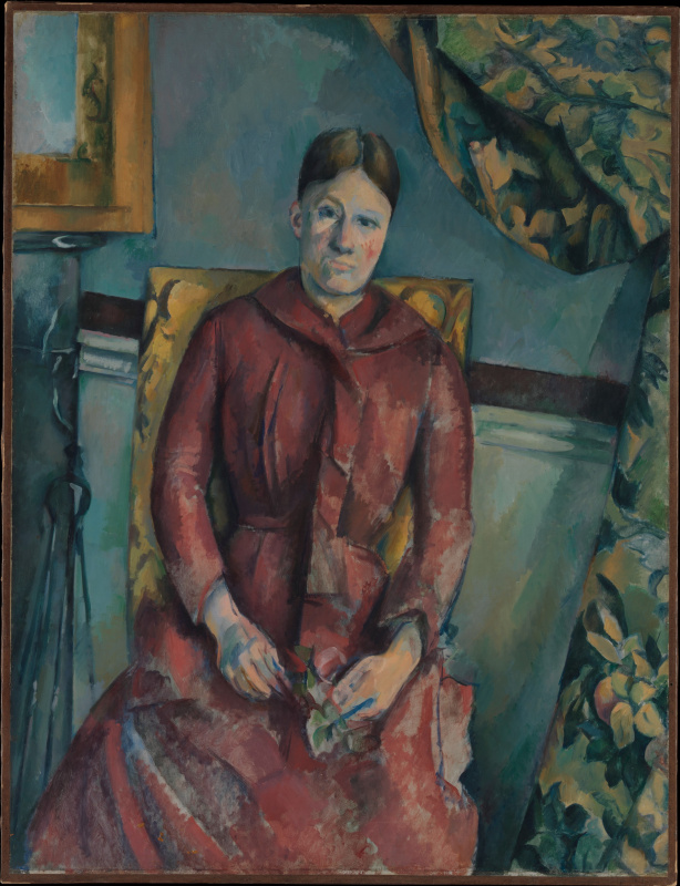 Поль Сезанн. Портрет мадам Сезанн в желтом кресле