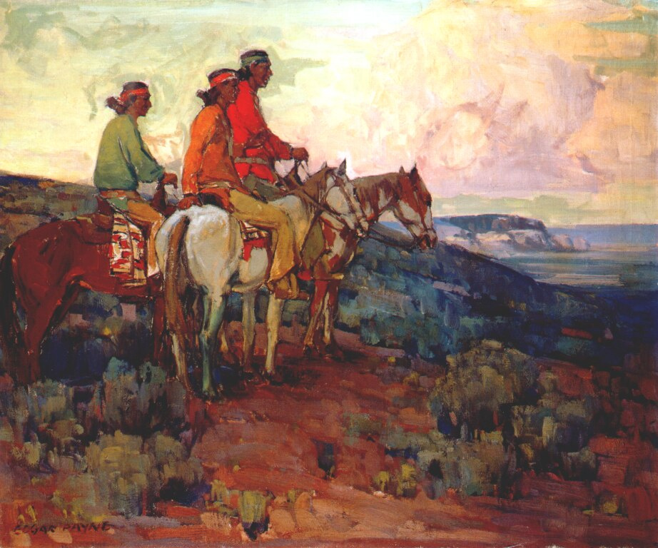 Эдгар Пейн. Навахо всадники