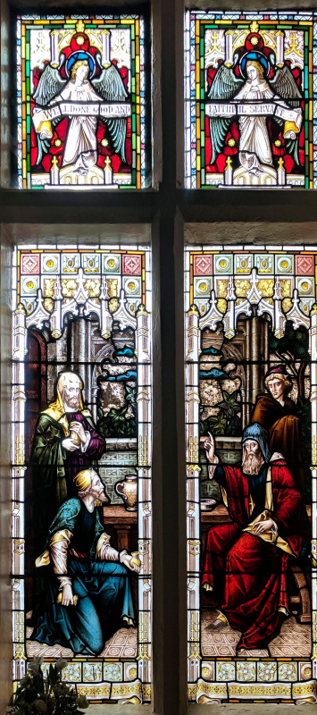 Уильям Моррис. Витражное окно в Старом доме для собраний, Мэнсфилд, Ноттингемшир
