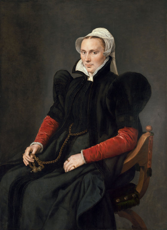 Антонис ван Дасхорст Мор. Портрет сидящей женщины