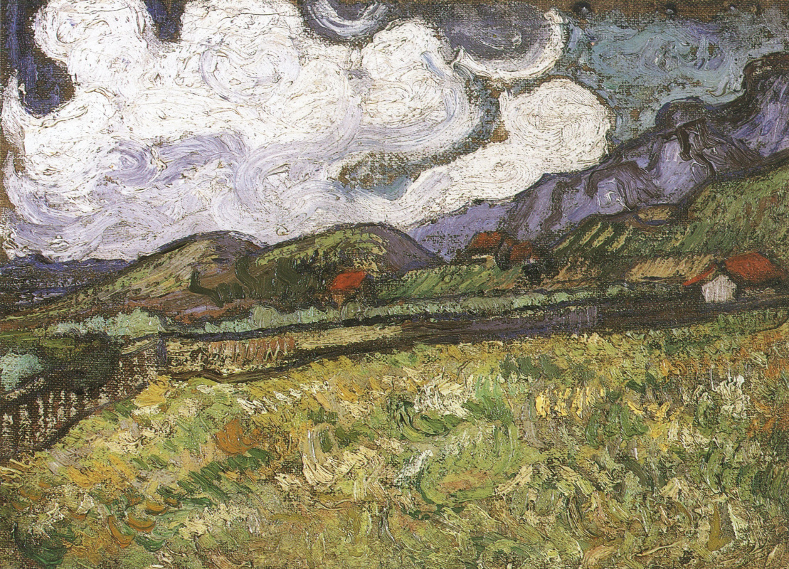 Винсент Ван Гог. Пшеничное поле за больницой Святого Павла