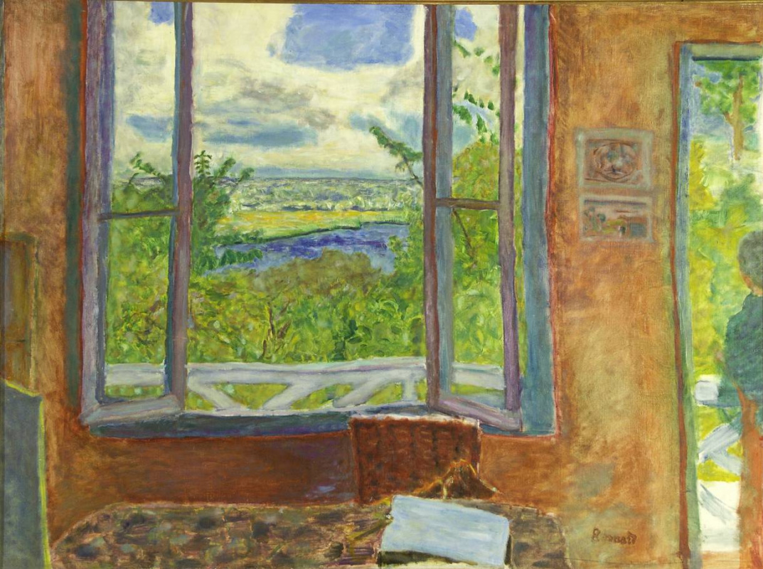 Пьер Боннар. Открытое окно с видом на Сену (Вернон)