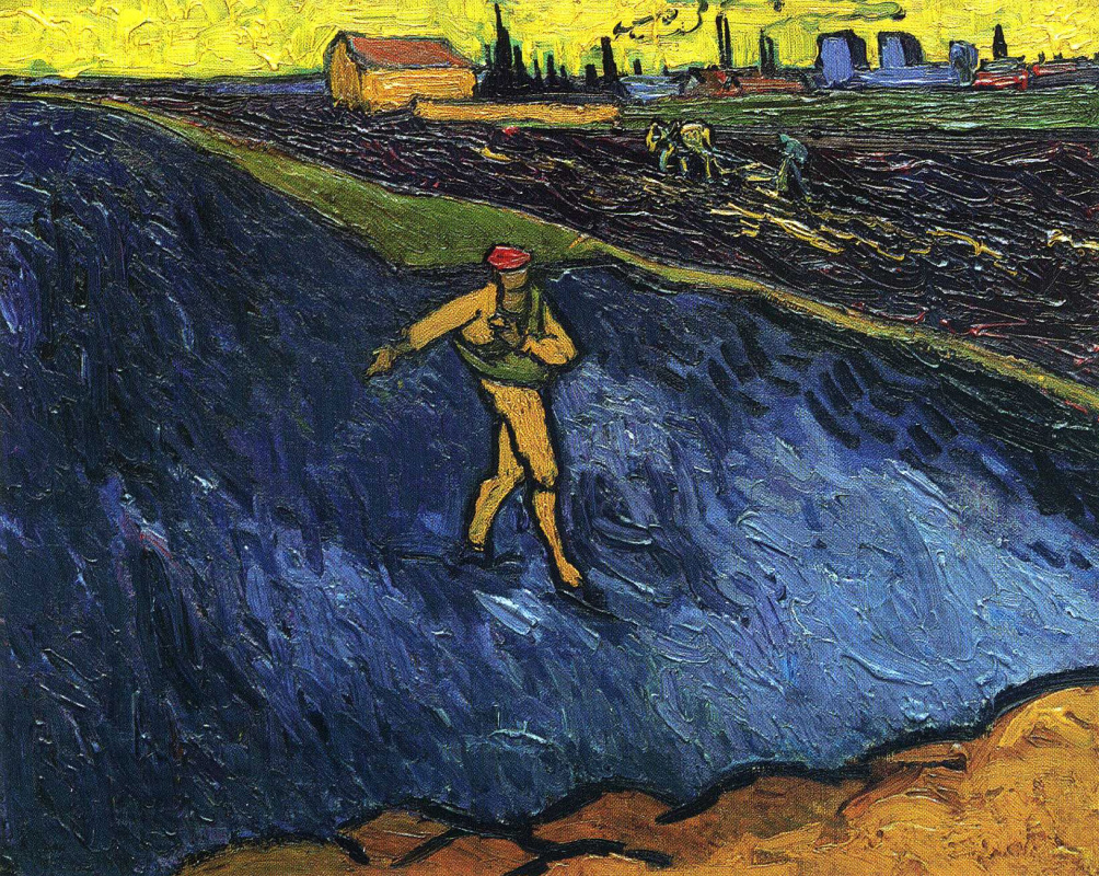 Винсент Ван Гог. Сеятель, с видом на окрестности Арля