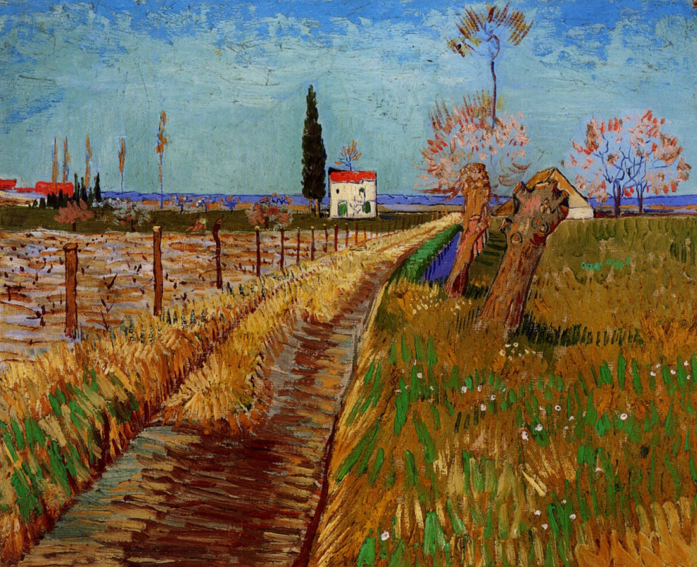 Винсент Ван Гог. Тропинка в поле с ивами