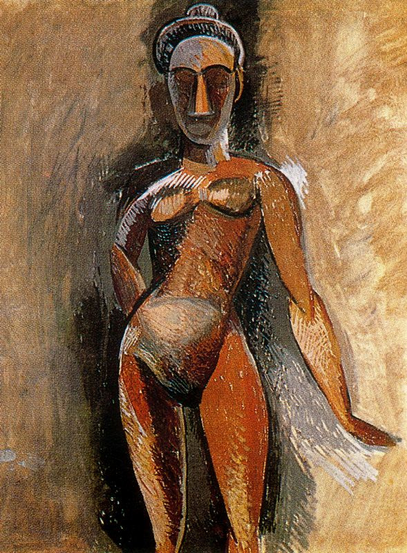 Пабло Пикассо. Стоящая обнаженная женщина