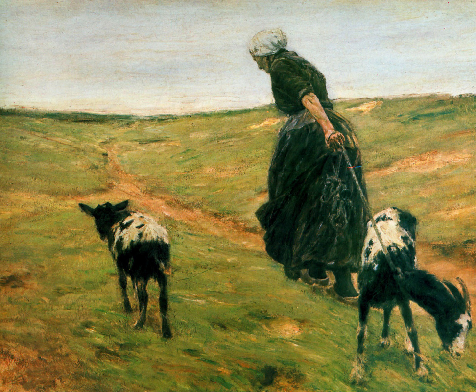 Макс Либерман. Женщина с козами