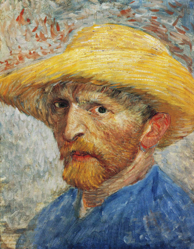 Винсент Ван Гог. Автопортрет в соломенной шляпе