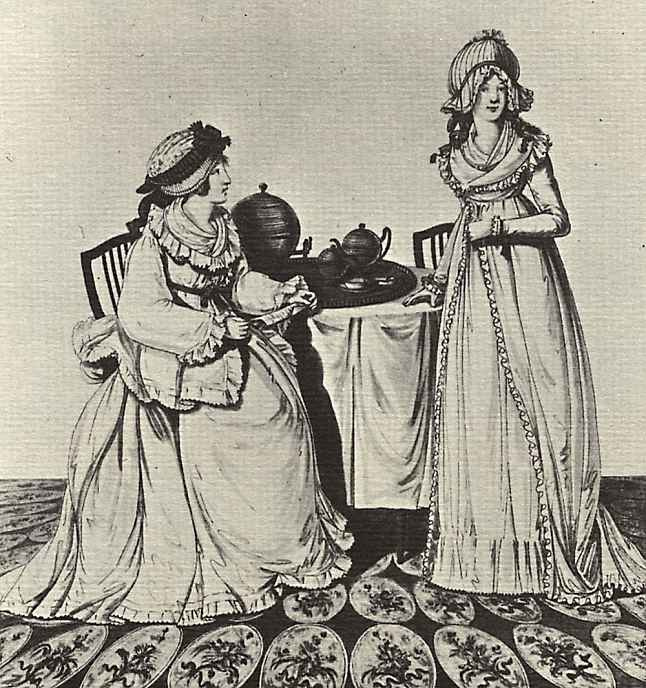 Николай Иннокентий Вильгельм Клеменс фон Хайделоф. Две дамы за завтраком в гардеробной