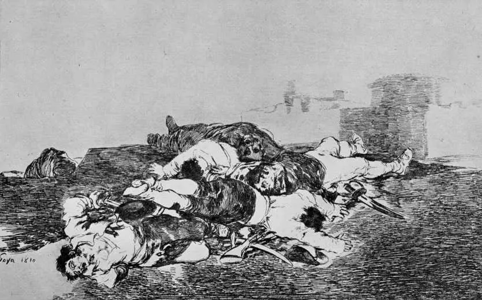 Франсиско Гойя. Серия "Бедствия войны", лист 22: Столько и будет ещё больше (1814)