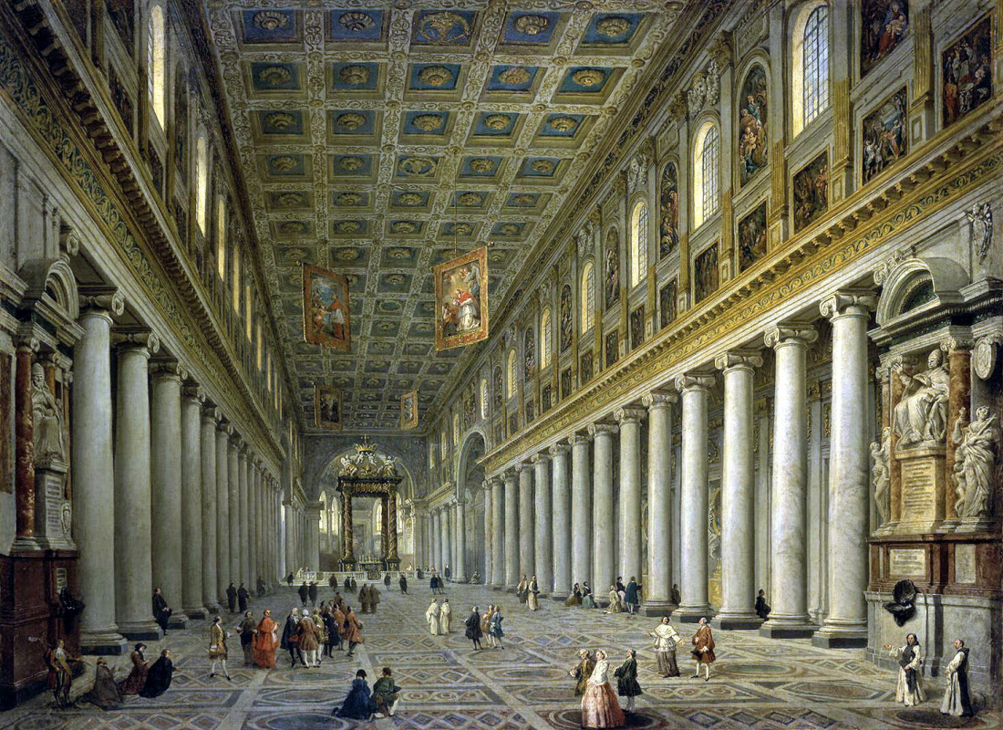 Джованни Паоло Паннини. Внутренний вид церкви Санта-Мария Маджоре в Риме