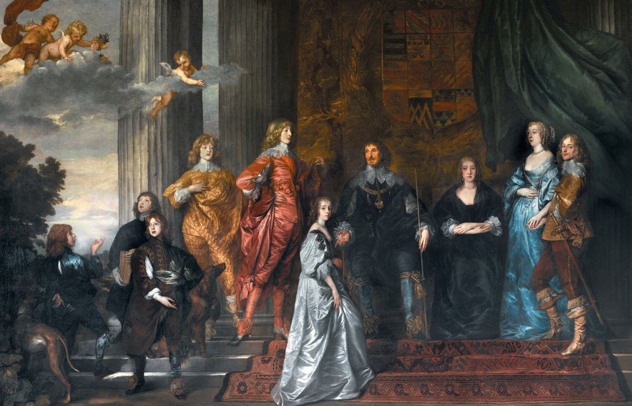 Антонис ван Дейк. Портрет Филипа Герберта, 4-го графа Пемброка, с семьёй