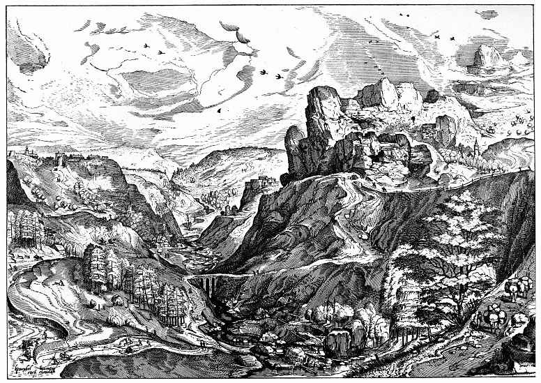Питер Брейгель Старший. Альпийский пейзаж