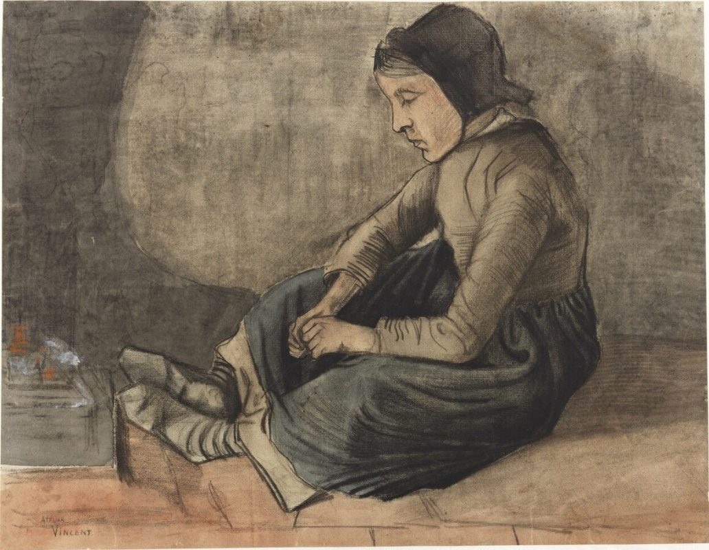 Винсент Ван Гог. Девушка у камина