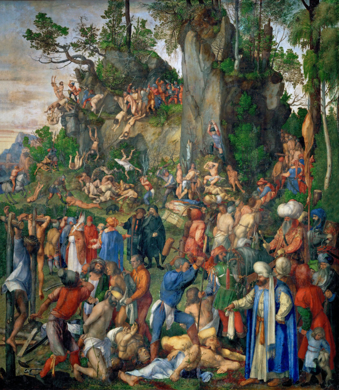 Albrecht Dürer. Martyrdom of the Ten Thousand