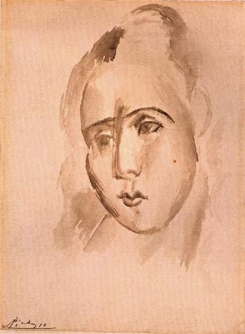 Пабло Пикассо. Голова женщины (Фернанда Оливье)
